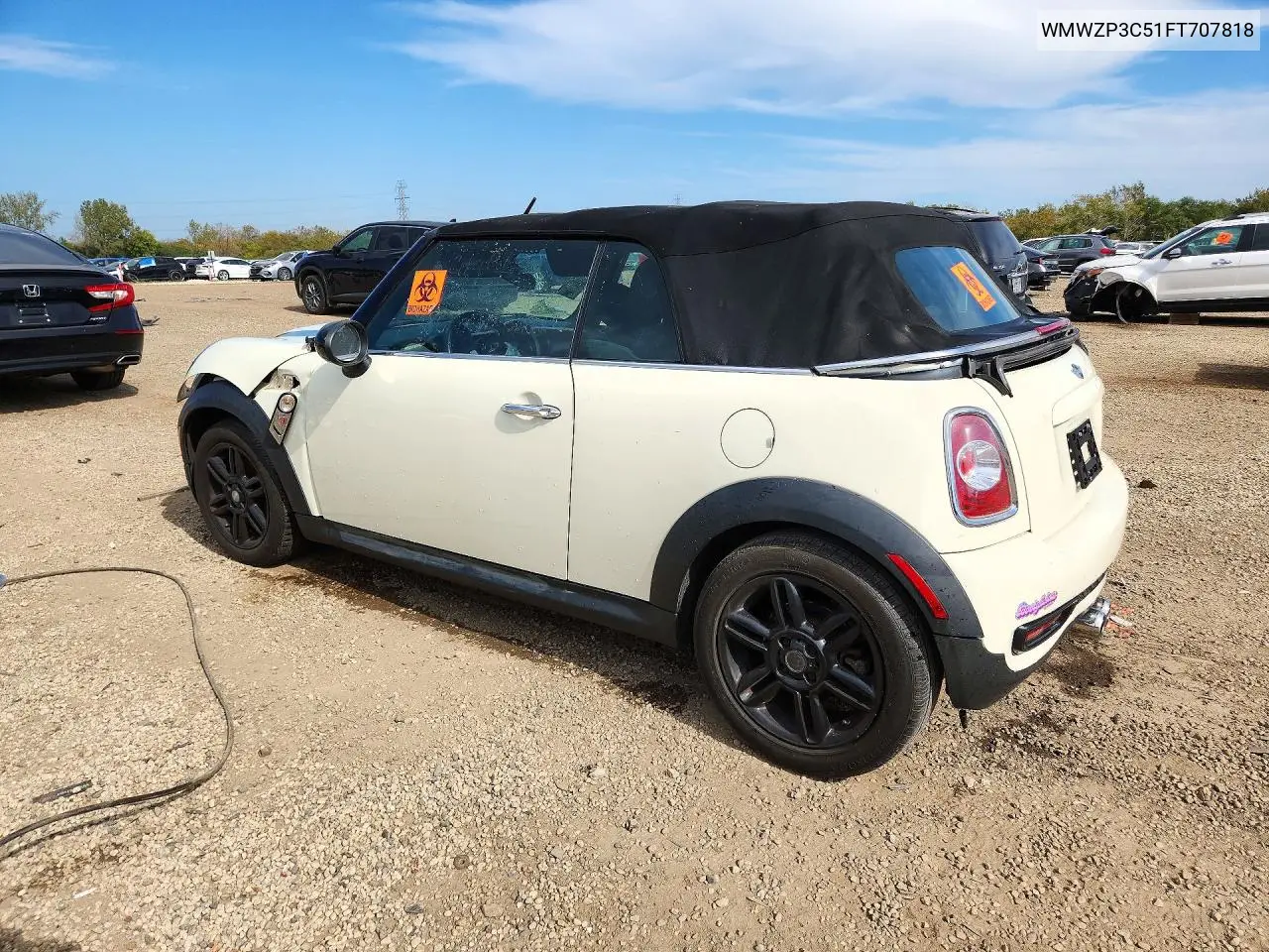 2015 MINI COOPER VIN WMWZP3C51FT707818 — фото 2
