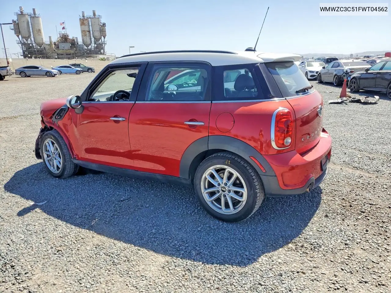 2015 MINI COOPER VIN WMWZC3C51FWT04562 — фото 2