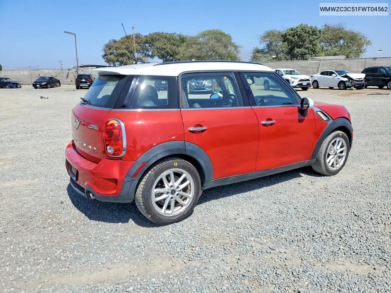 2015 MINI COOPER VIN WMWZC3C51FWT04562 — фото 3
