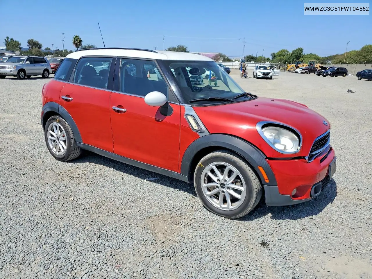 2015 MINI COOPER VIN WMWZC3C51FWT04562 — фото 4