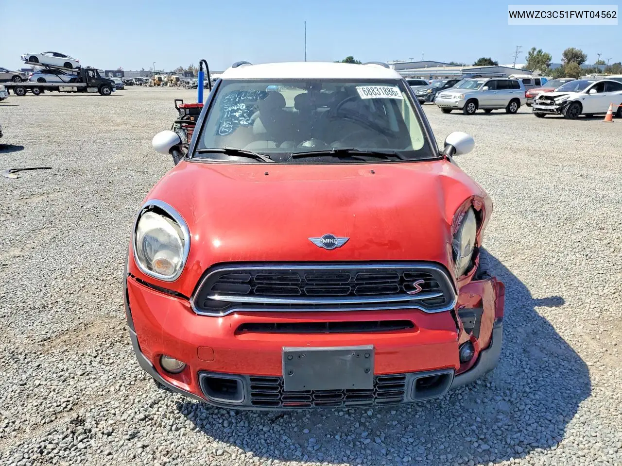2015 MINI COOPER VIN WMWZC3C51FWT04562 — фото 5