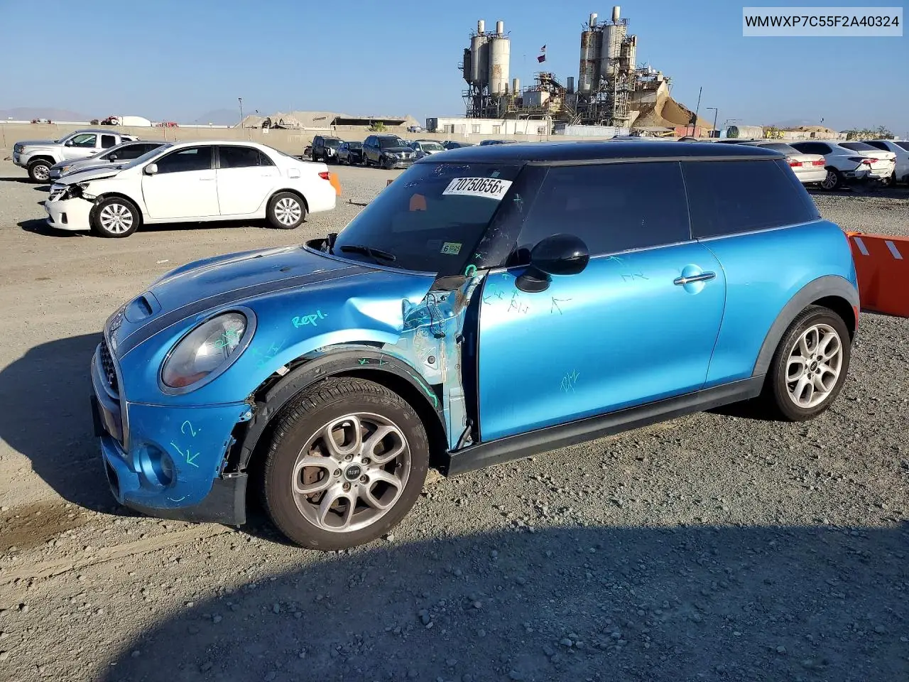 MINI COOPER 2015, VIN WMWXP7C55F2A40324