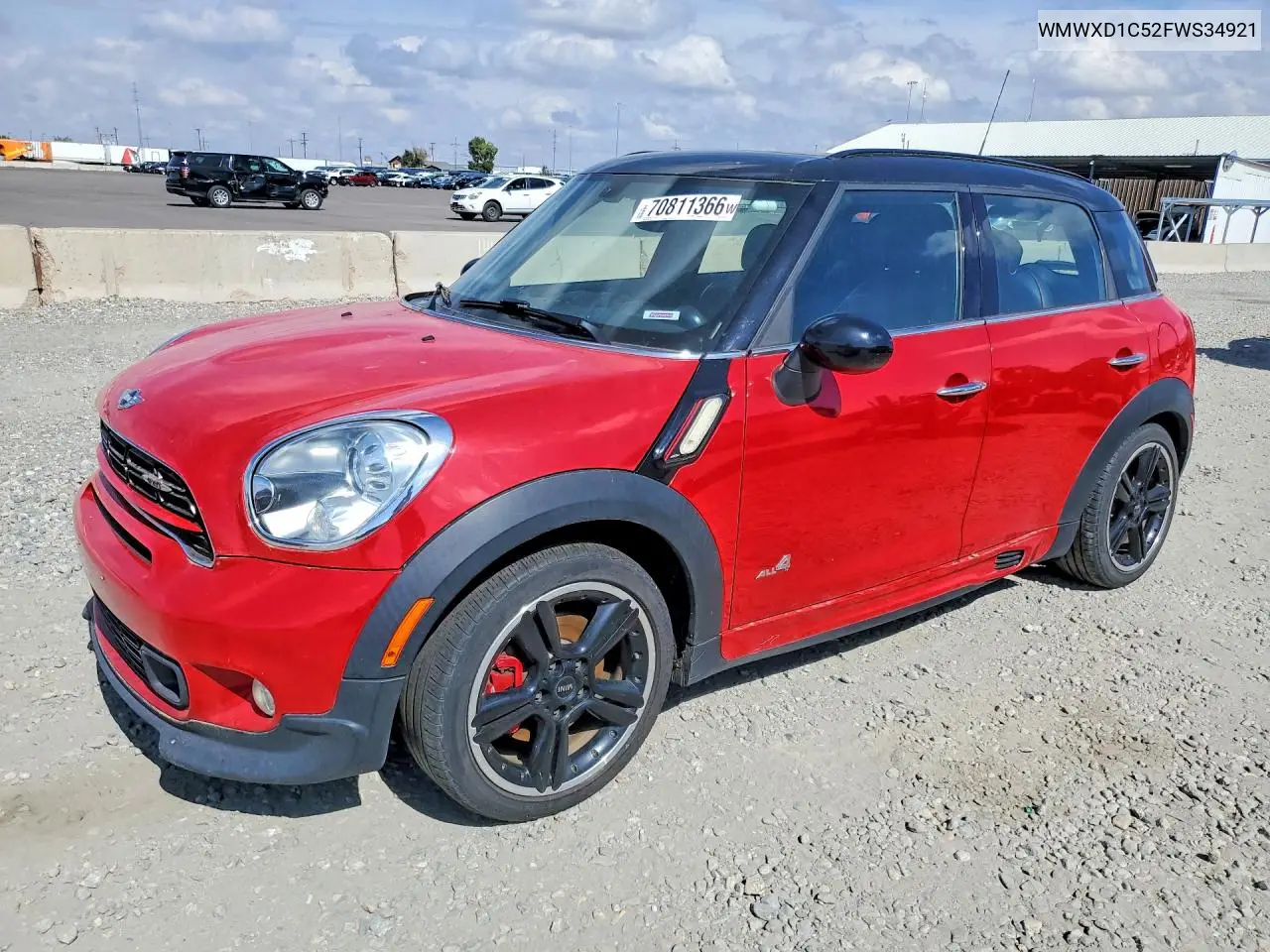 MINI COOPER 2015, VIN WMWXD1C52FWS34921