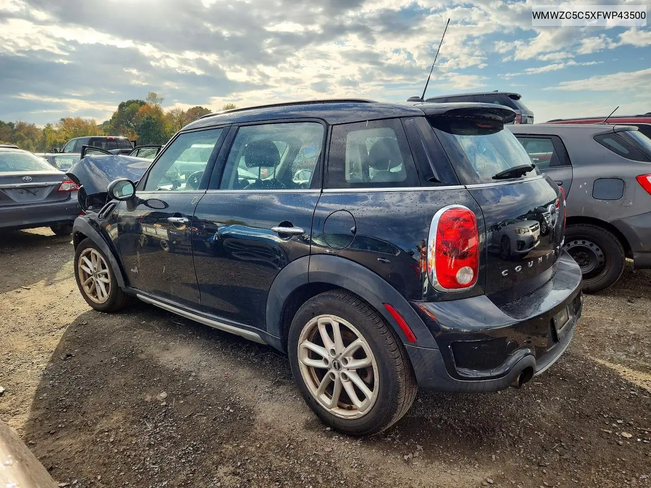 2015 MINI COOPER VIN WMWZC5C5XFWP43500 — фото 2
