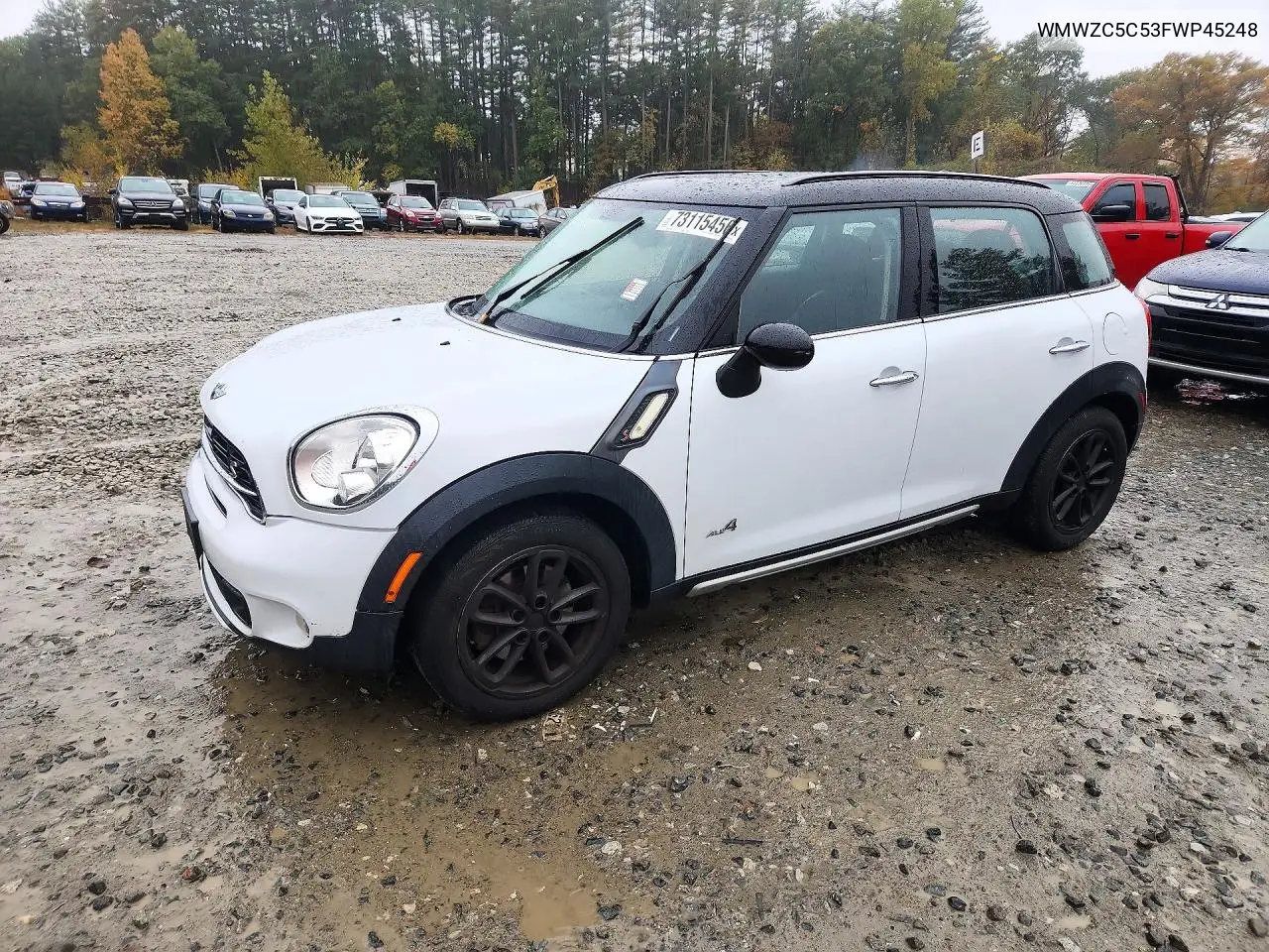 MINI COOPER 2015, VIN WMWZC5C53FWP45248