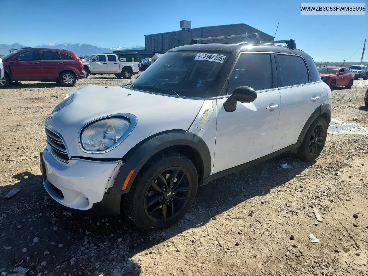 MINI COOPER 2015, VIN WMWZB3C53FWM33096