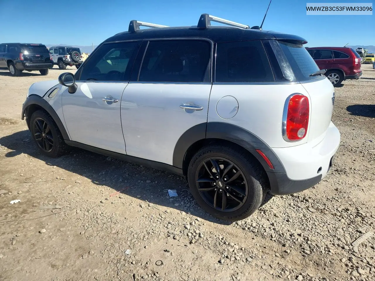 2015 MINI COOPER VIN WMWZB3C53FWM33096 — фото 2