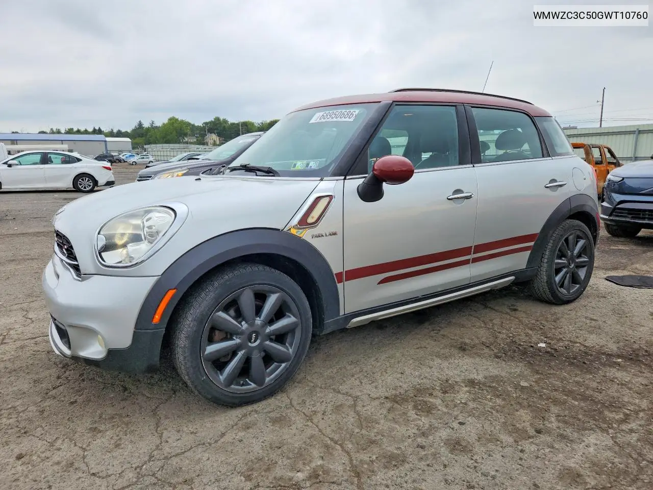 MINI COOPER 2016, VIN WMWZC3C50GWT10760