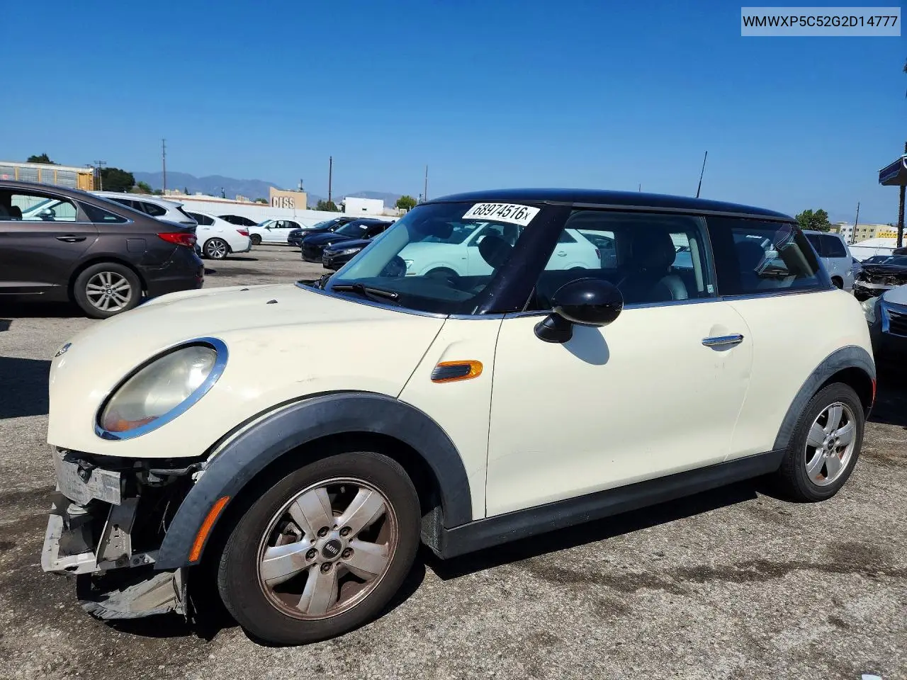 MINI COOPER 2016, VIN WMWXP5C52G2D14777