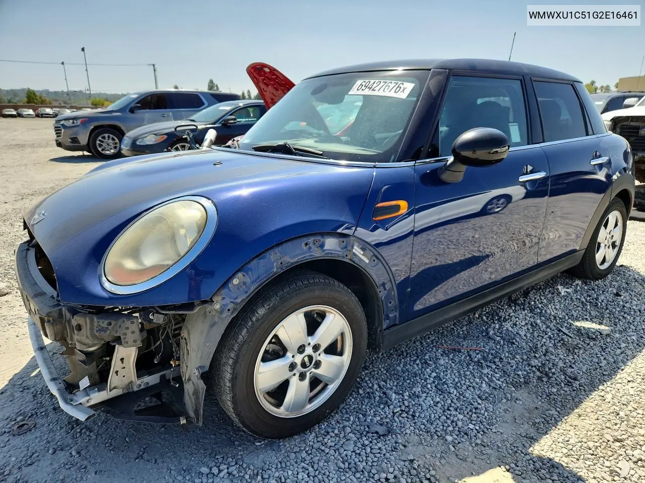 MINI COOPER 2016, VIN WMWXU1C51G2E16461