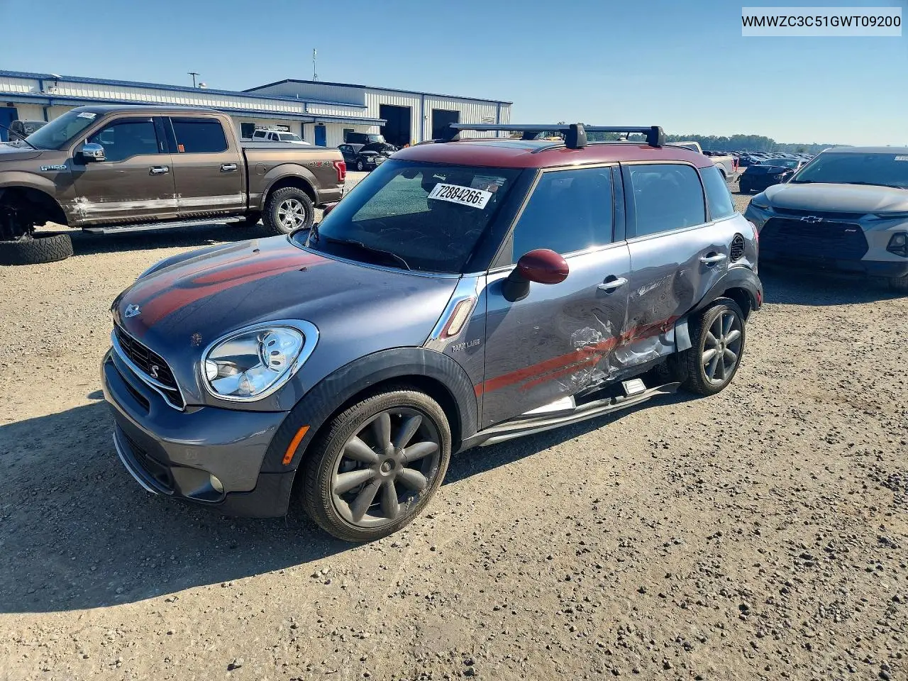 MINI COOPER 2016, VIN WMWZC3C51GWT09200