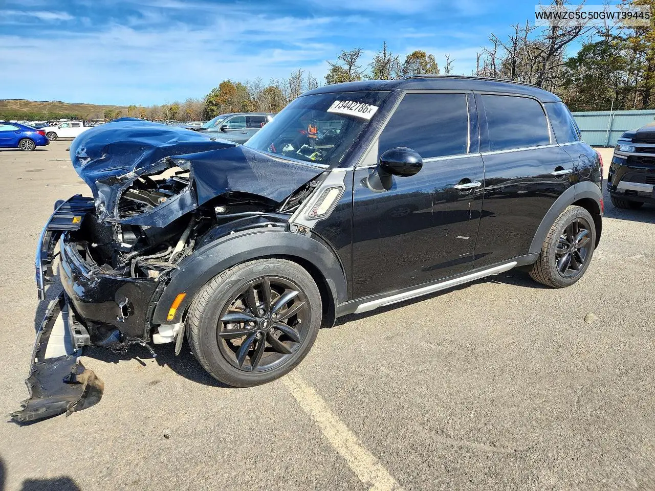 MINI COOPER 2016, VIN WMWZC5C50GWT39445