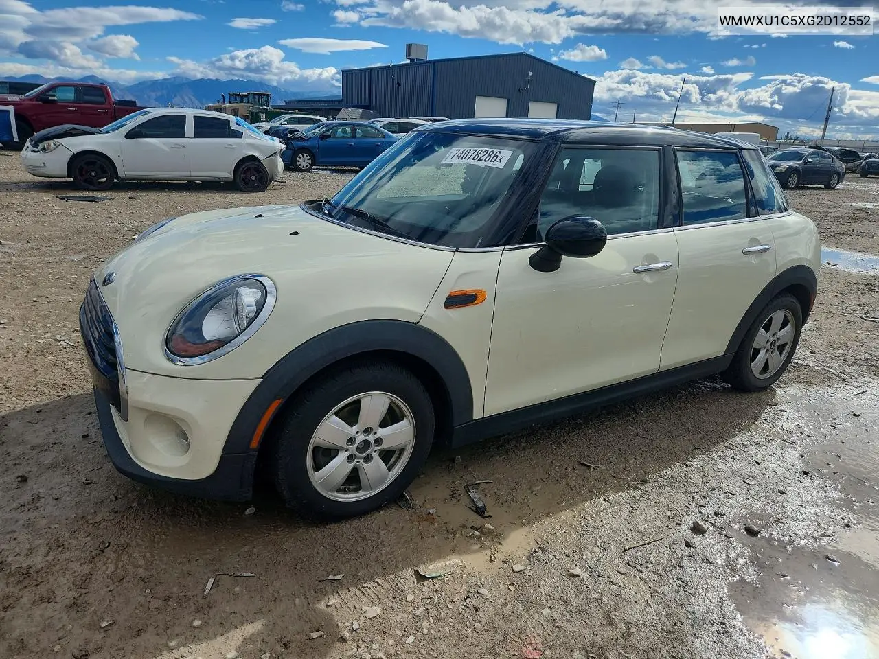 MINI COOPER 2016, VIN WMWXU1C5XG2D12552