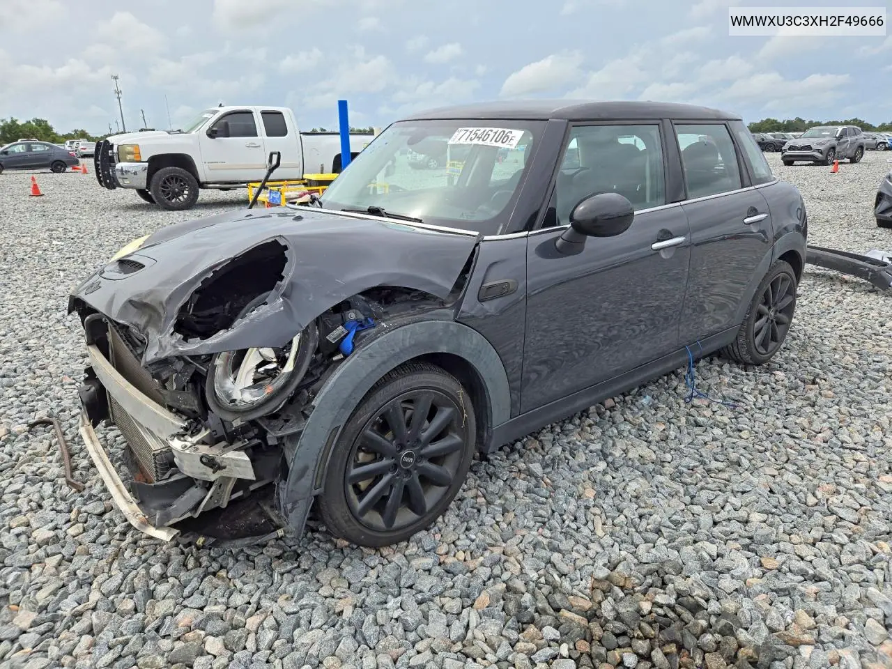 MINI COOPER 2017, VIN WMWXU3C3XH2F49666