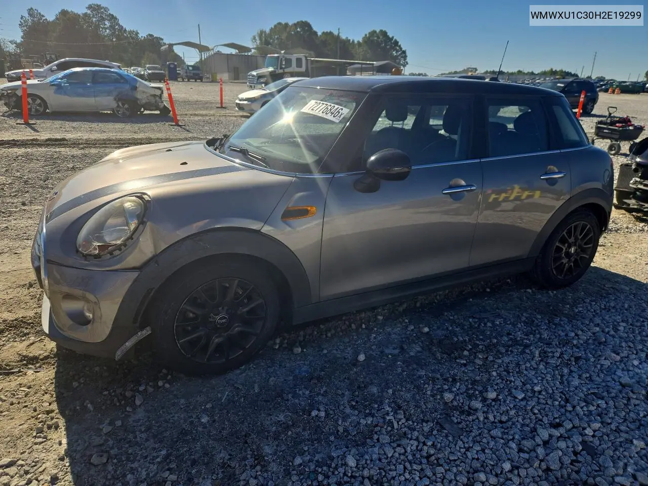MINI COOPER 2017, VIN WMWXU1C30H2E19299