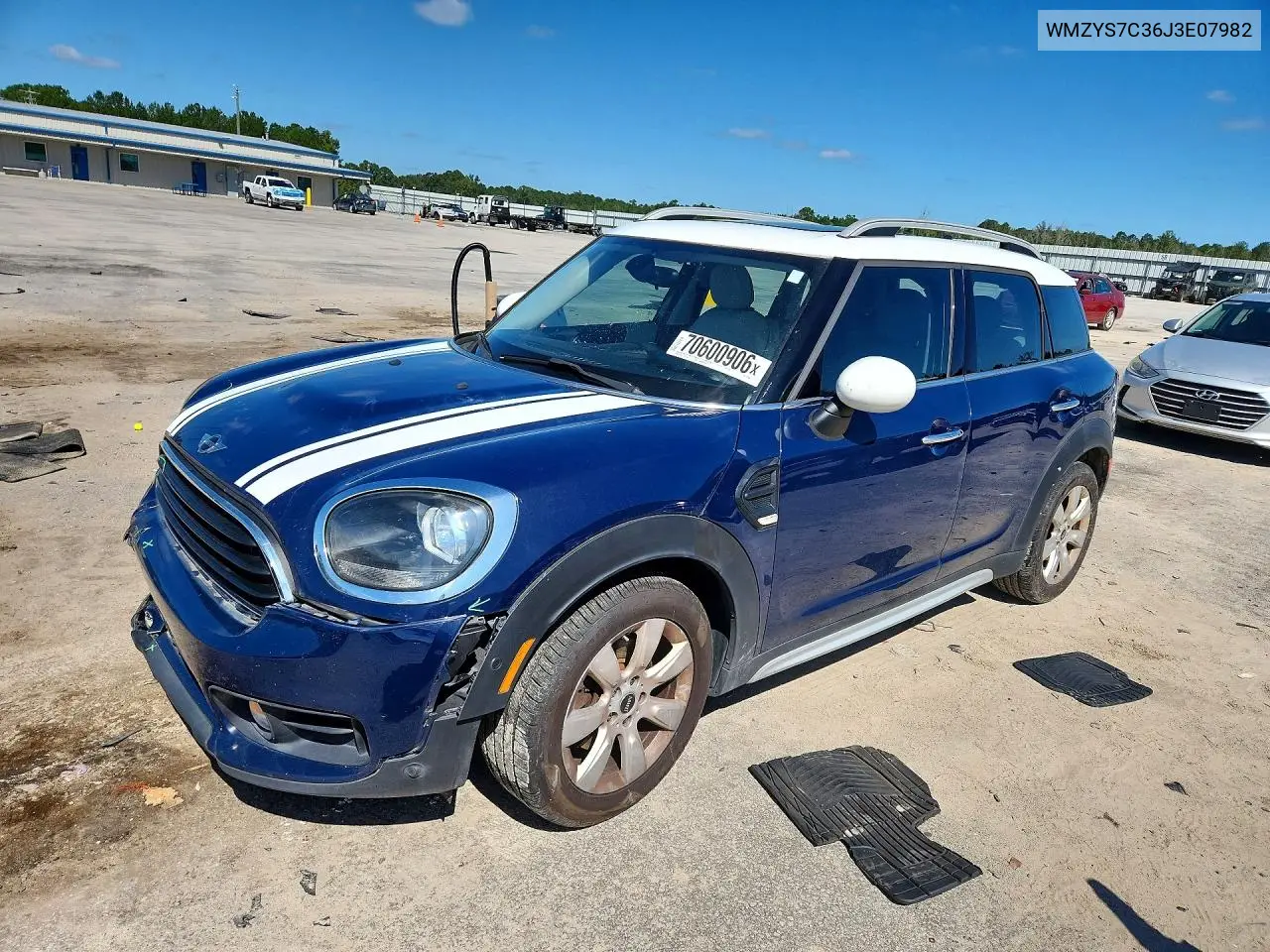 MINI COOPER 2018, VIN WMZYS7C36J3E07982