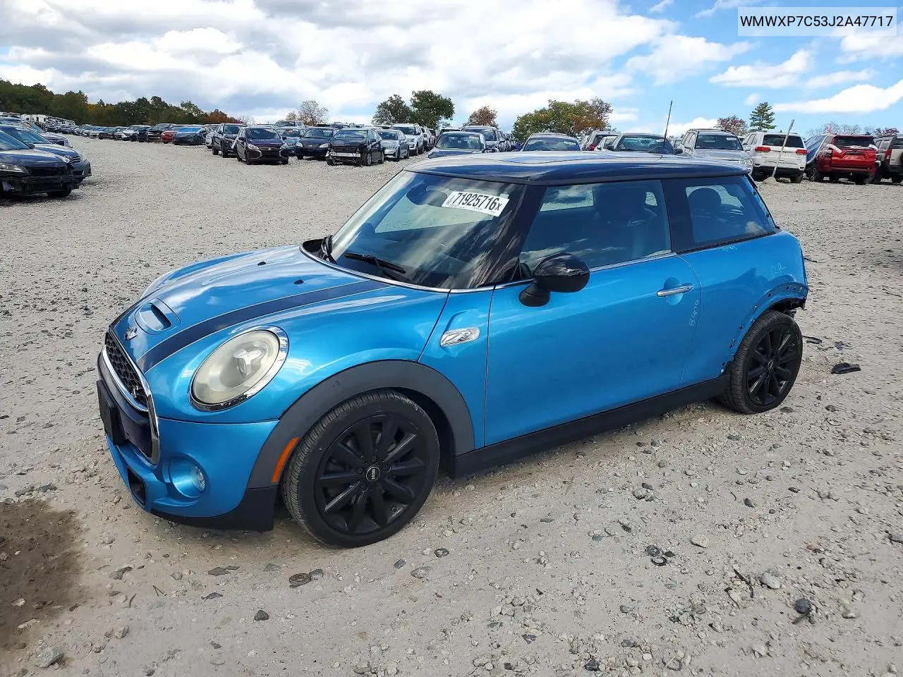 MINI COOPER 2018, VIN WMWXP7C53J2A47717