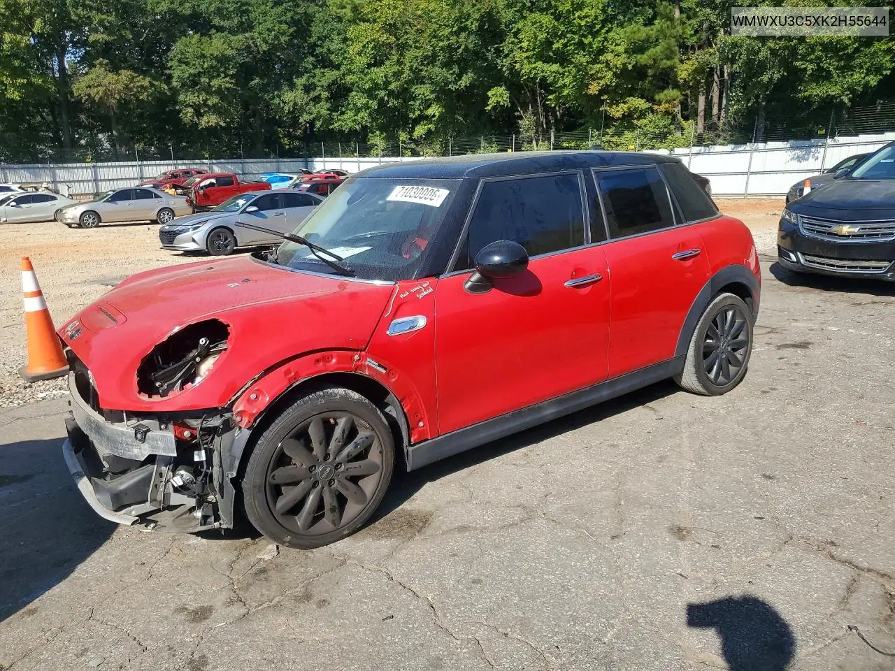 MINI COOPER 2019, VIN WMWXU3C5XK2H55644
