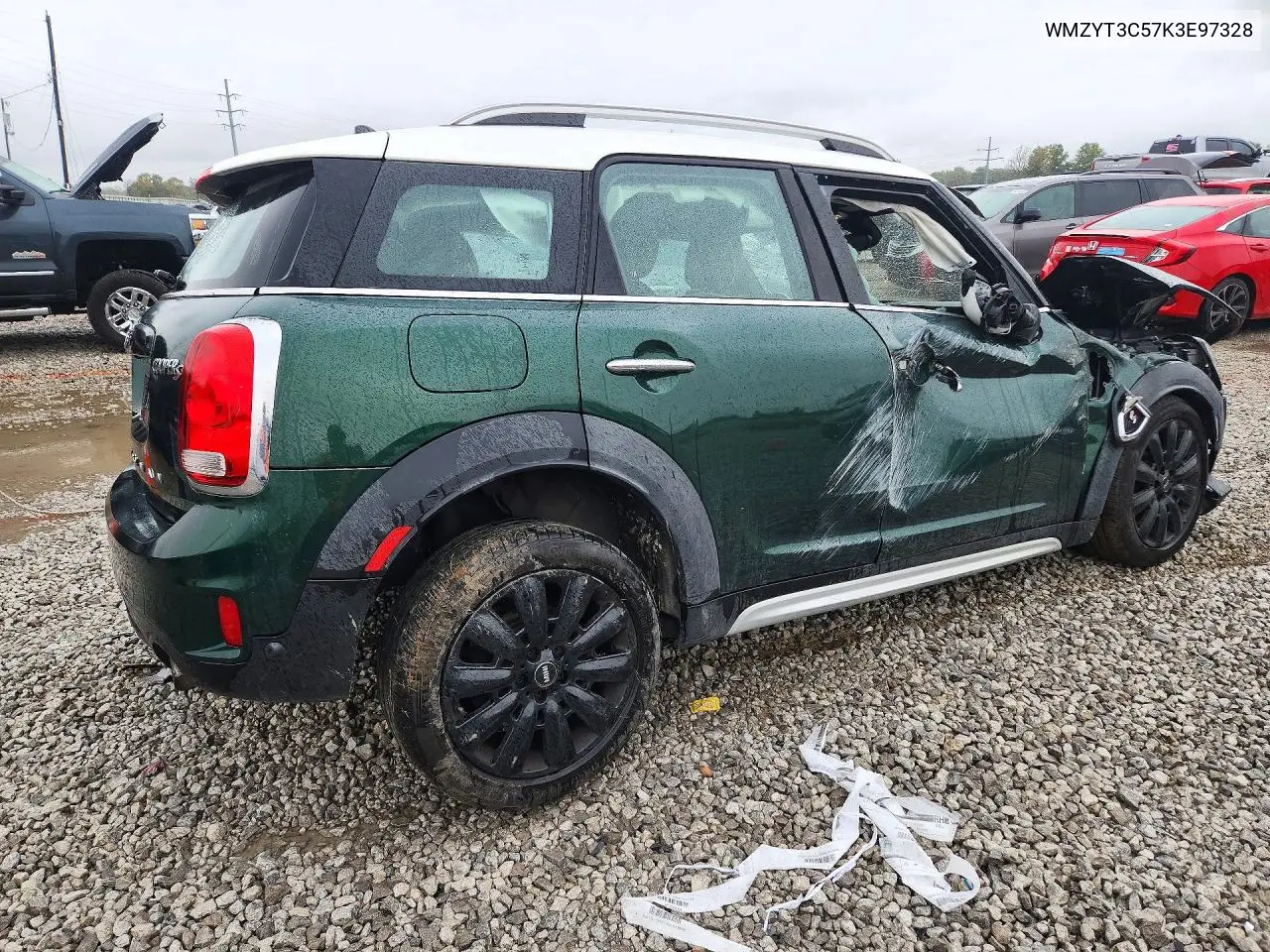 2019 MINI COOPER VIN WMZYT3C57K3E97328 — фото 3