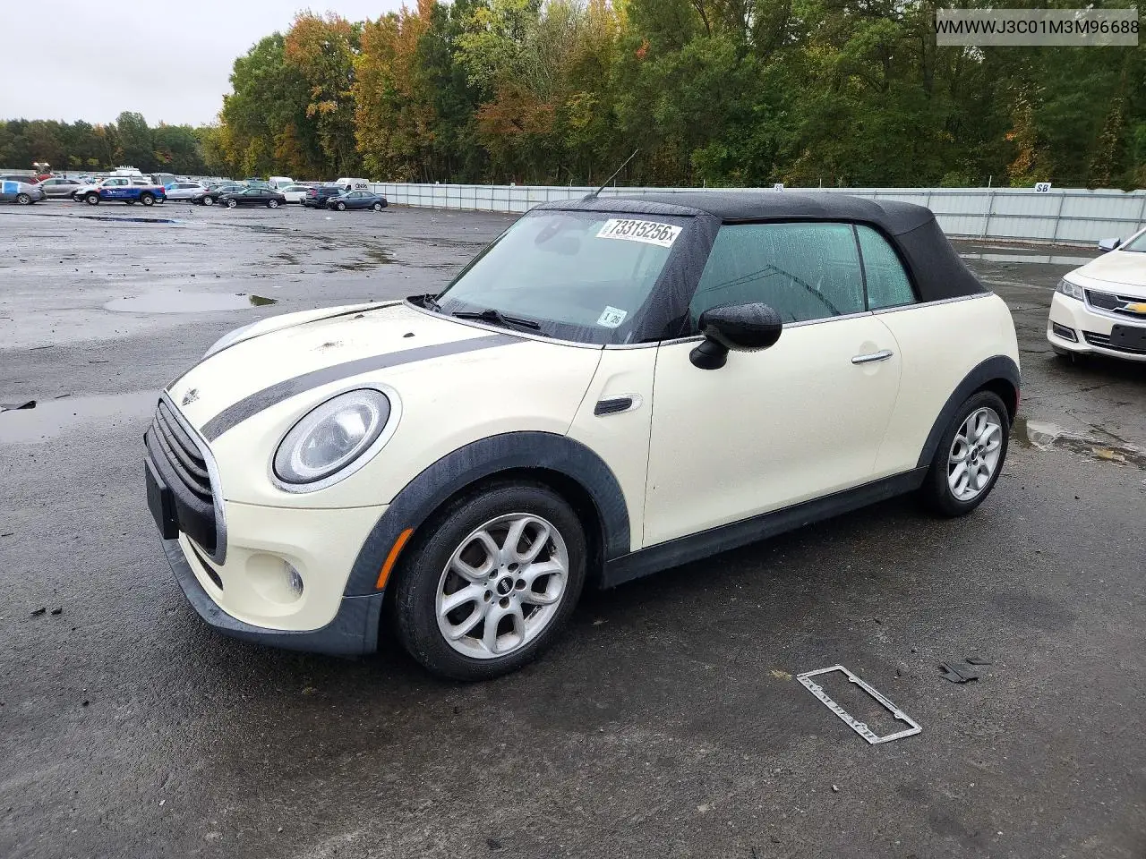 MINI COOPER 2021, VIN WMWWJ3C01M3M96688