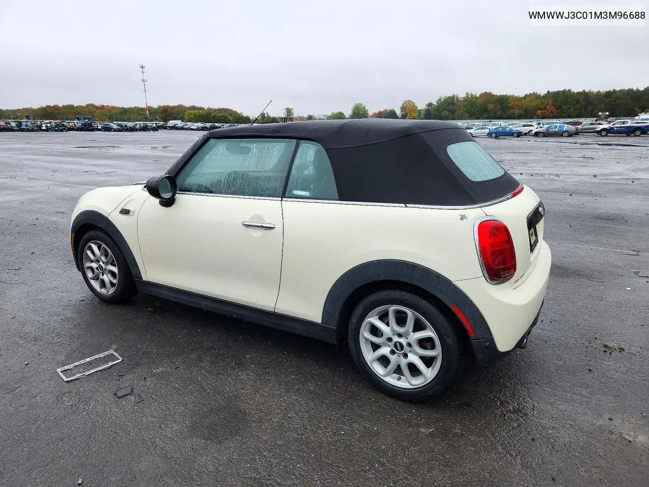 2021 MINI COOPER VIN WMWWJ3C01M3M96688 — фото 2