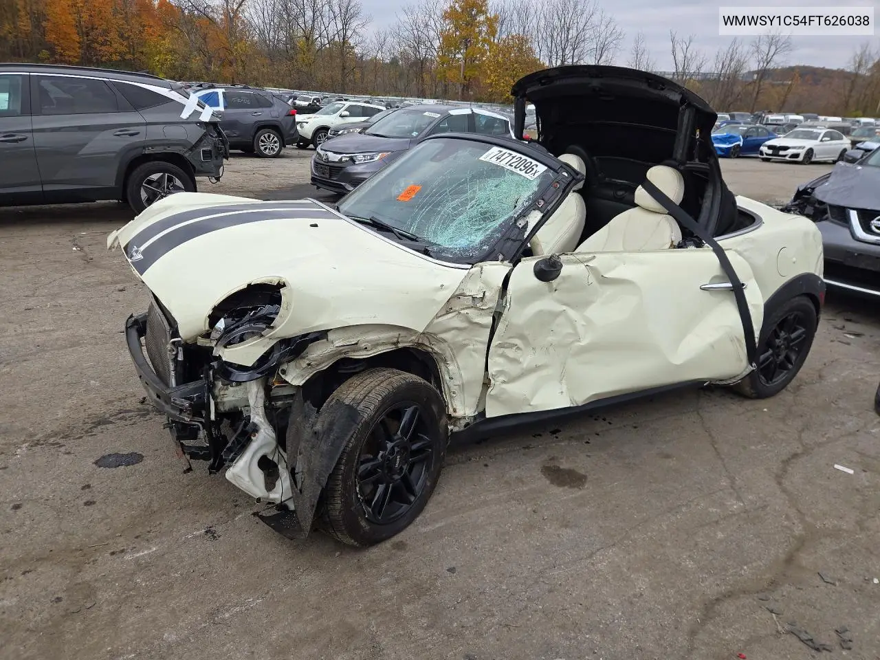 MINI ROADSTER 2015, VIN WMWSY1C54FT626038