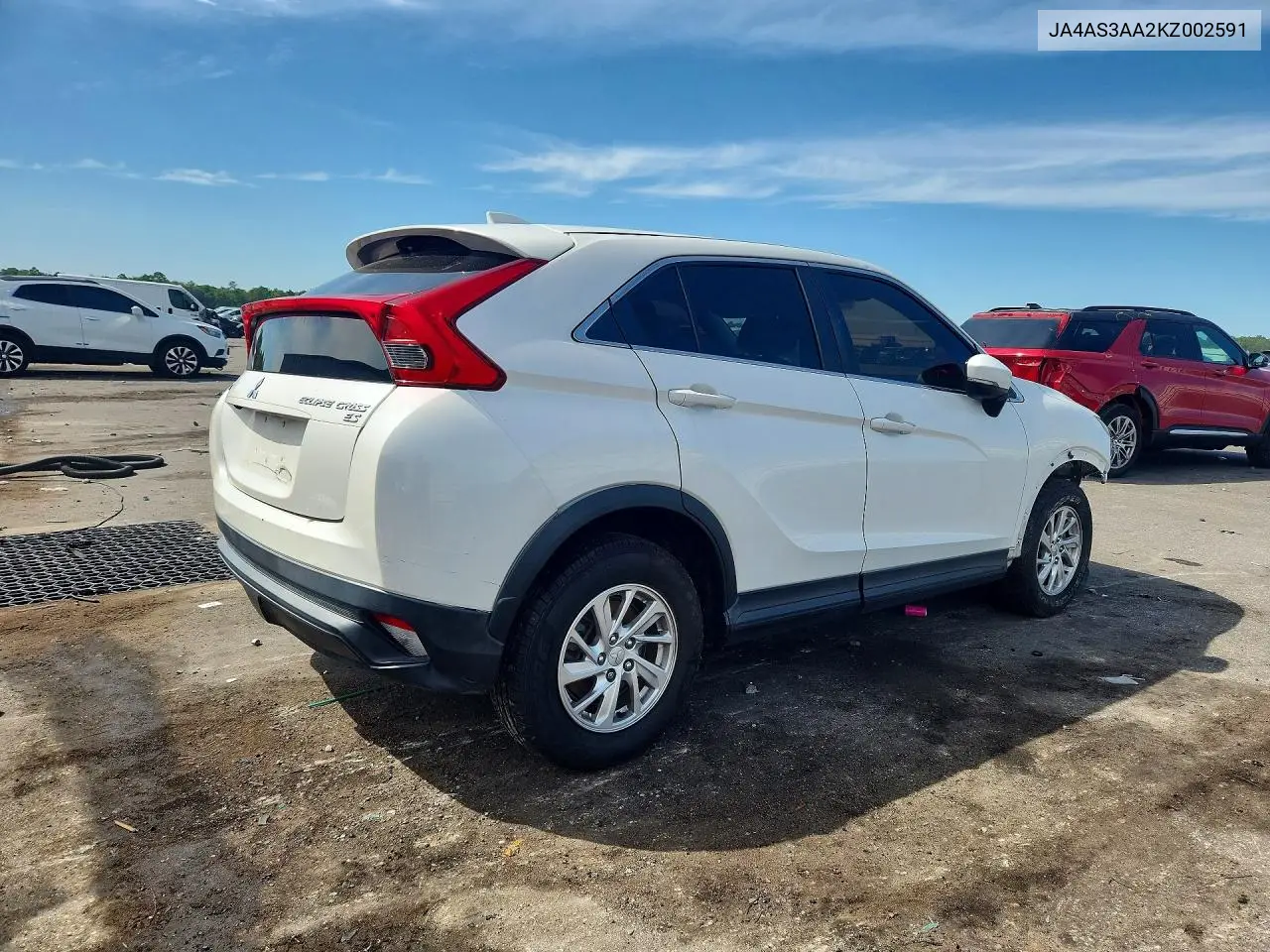 2019 MITSUBISHI ECLIPSE CROSS VIN JA4AS3AA2KZ002591 — фото 3