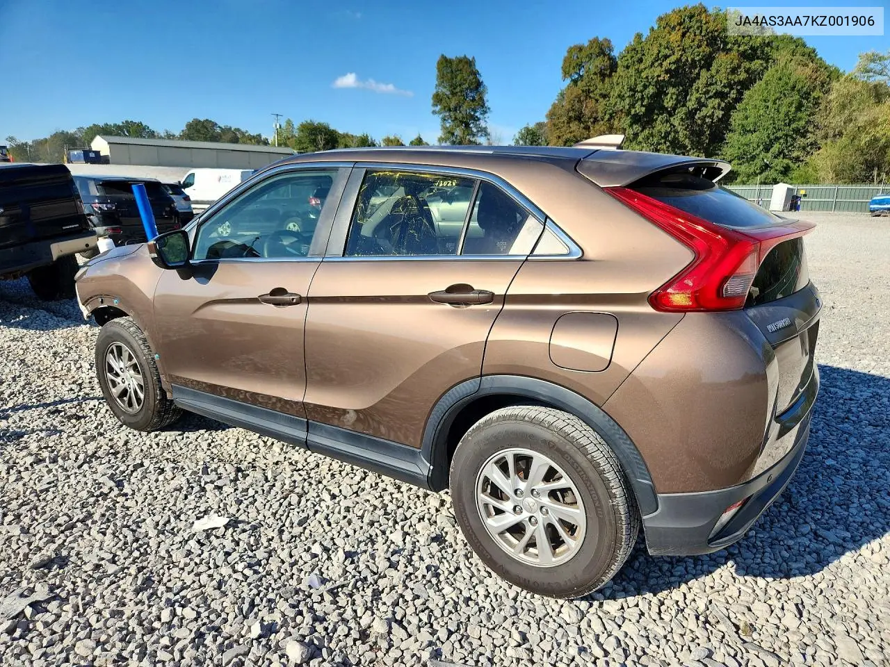 2019 MITSUBISHI ECLIPSE CROSS VIN JA4AS3AA7KZ001906 — фото 2