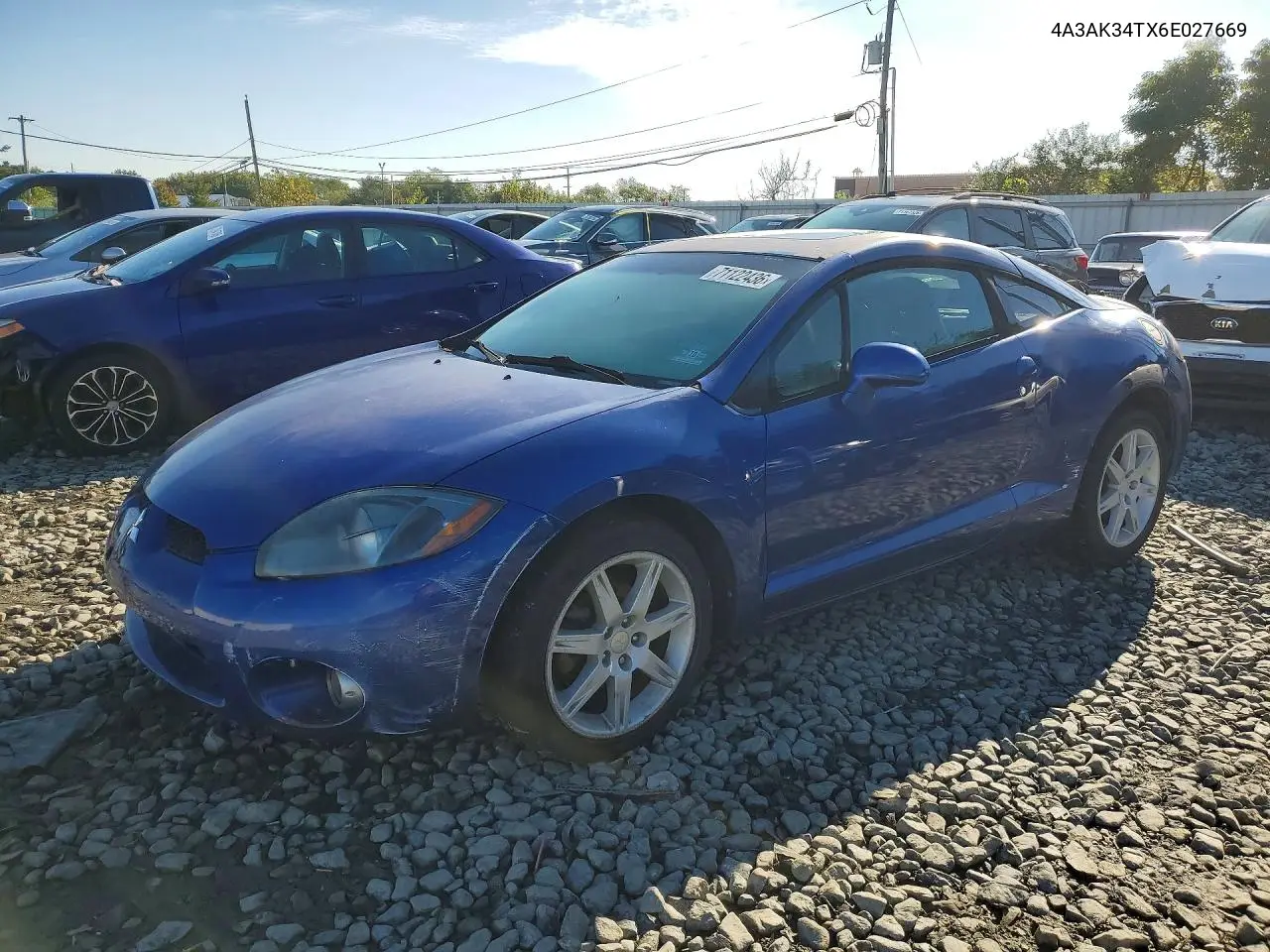 MITSUBISHI ECLIPSE 2006, VIN 4A3AK34TX6E027669