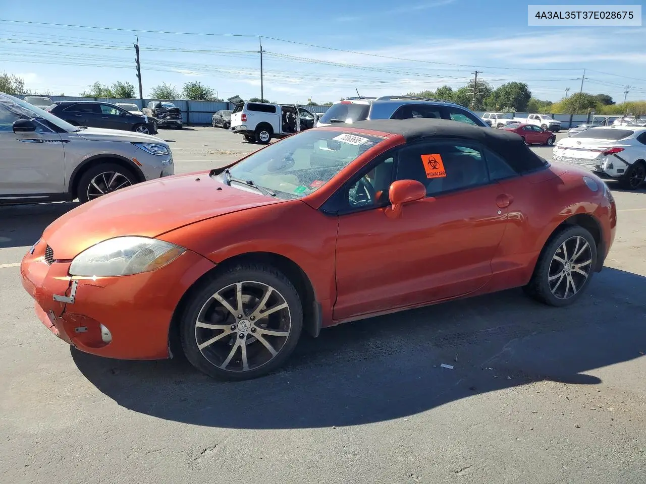 MITSUBISHI ECLIPSE 2007, VIN 4A3AL35T37E028675