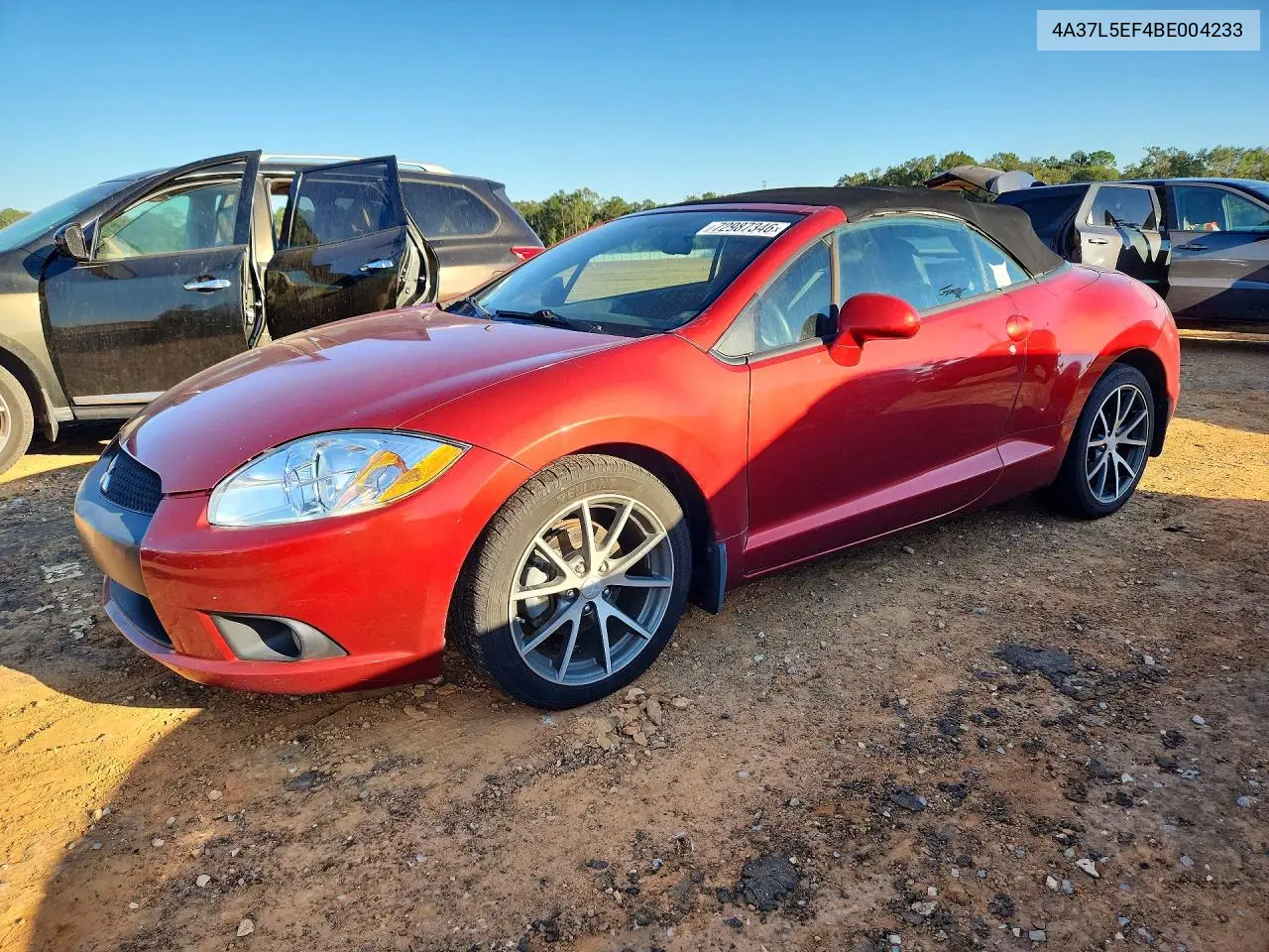 MITSUBISHI ECLIPSE 2011, VIN 4A37L5EF4BE004233