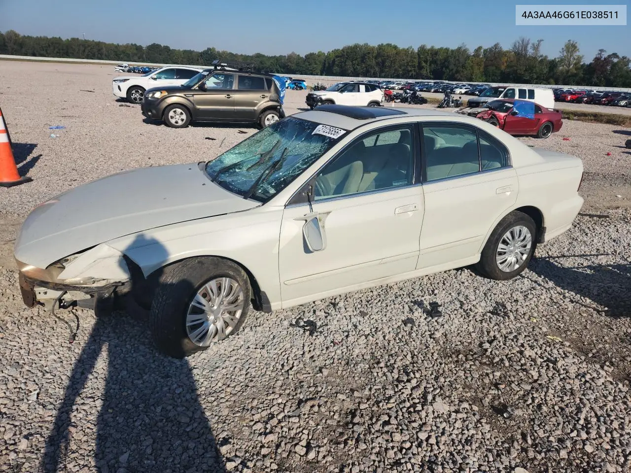 MITSUBISHI GALANT 2001, VIN 4A3AA46G61E038511