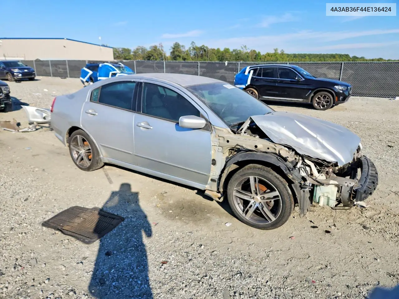 2004 MITSUBISHI GALANT VIN 4A3AB36F44E136424 — фото 4