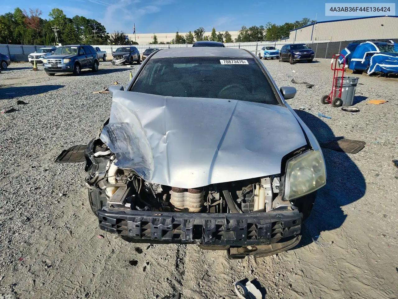 2004 MITSUBISHI GALANT VIN 4A3AB36F44E136424 — фото 5
