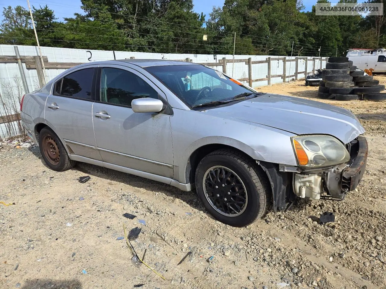 2006 MITSUBISHI GALANT VIN 4A3AB36F06E061238 — фото 4