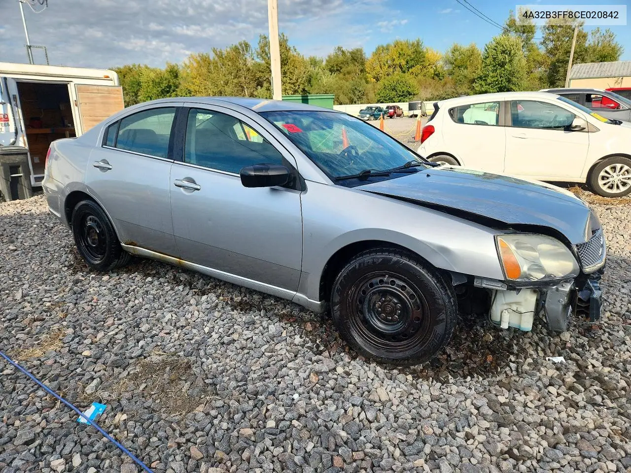 2006 MITSUBISHI GALANT VIN 4A32B3FF8CE020842 — фото 4