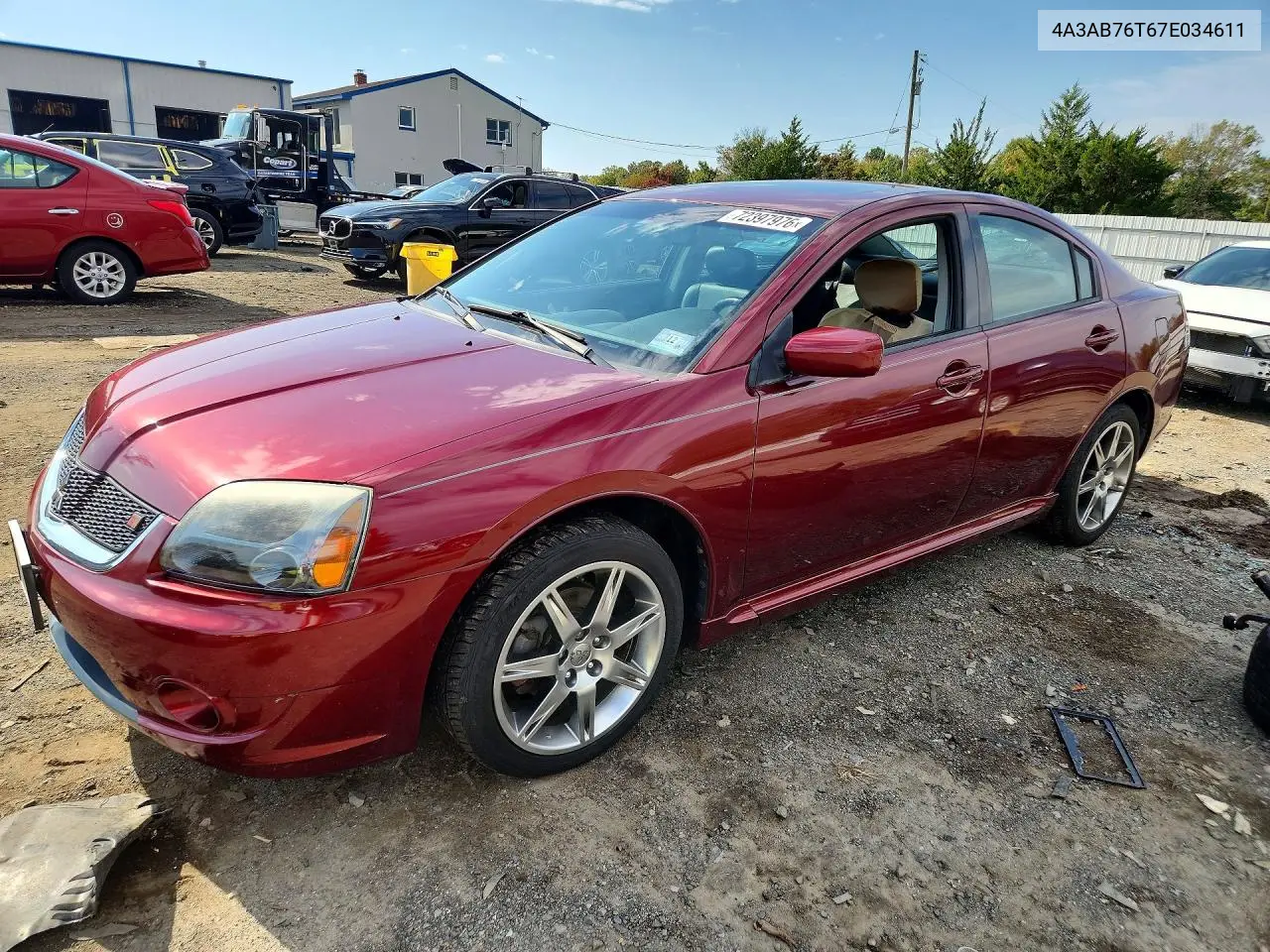 MITSUBISHI GALANT 2007, VIN 4A3AB76T67E034611