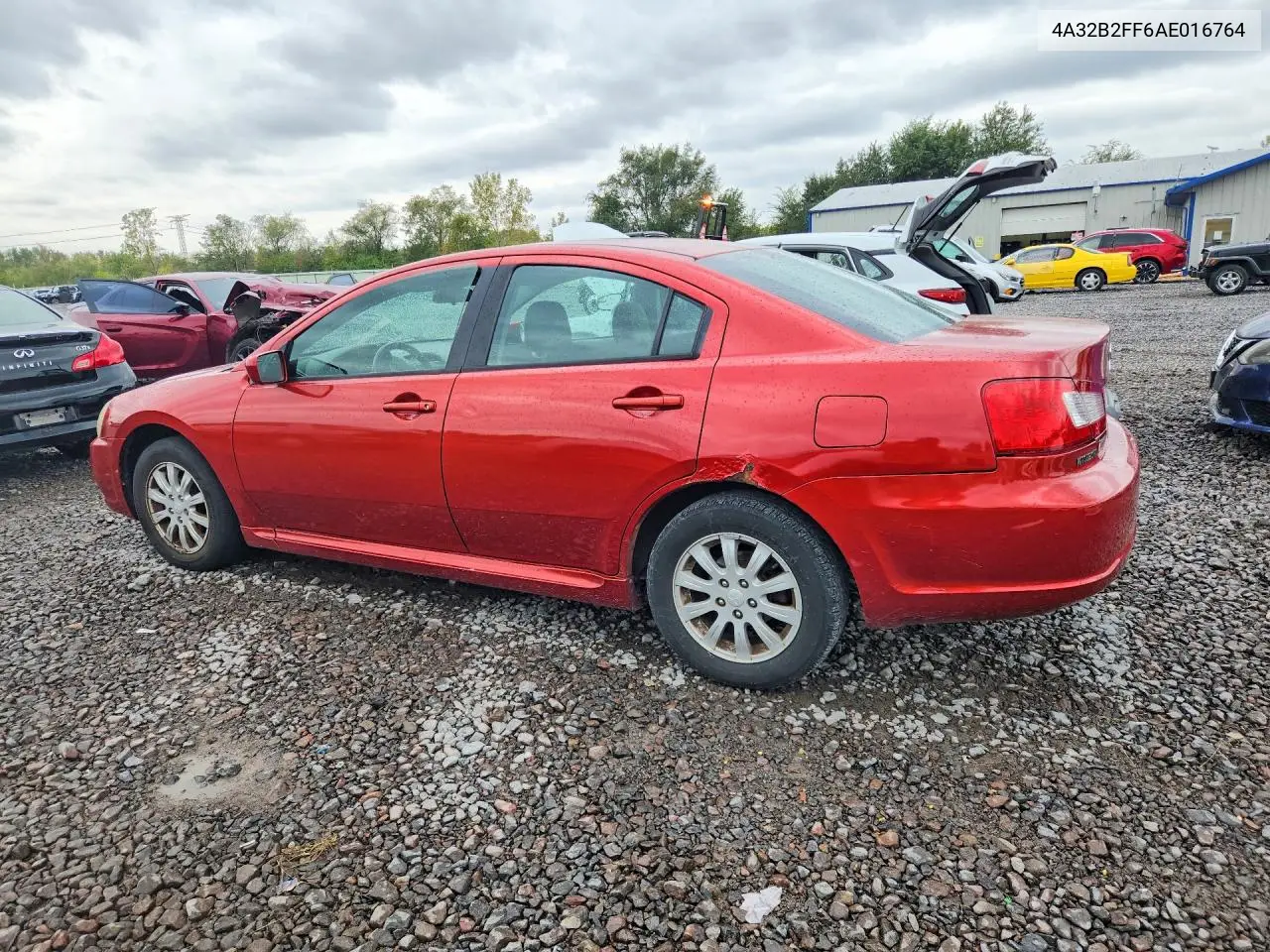 2010 MITSUBISHI GALANT VIN 4A32B2FF6AE016764 — фото 2