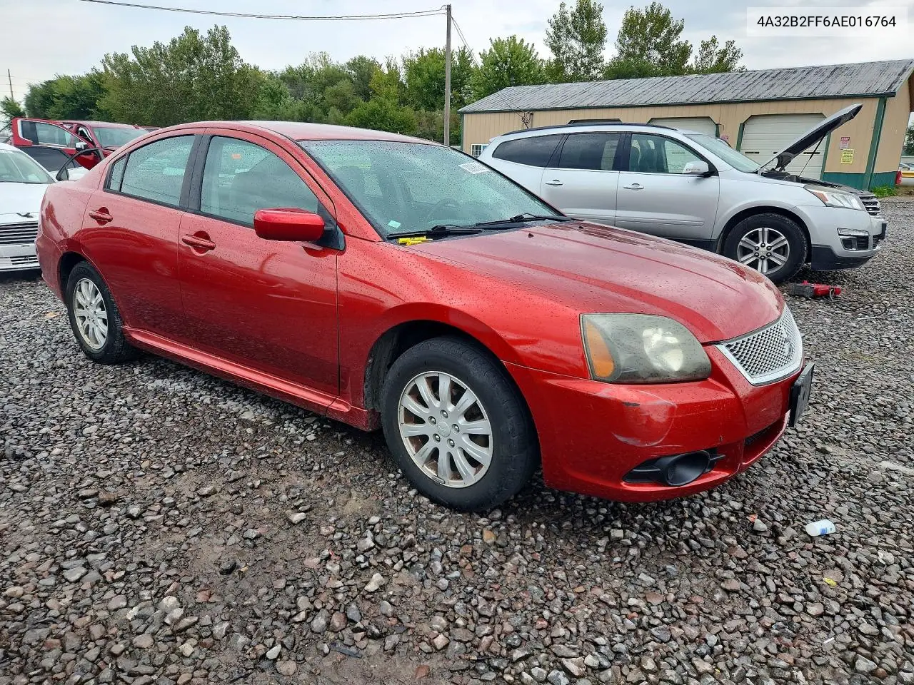 2010 MITSUBISHI GALANT VIN 4A32B2FF6AE016764 — фото 4