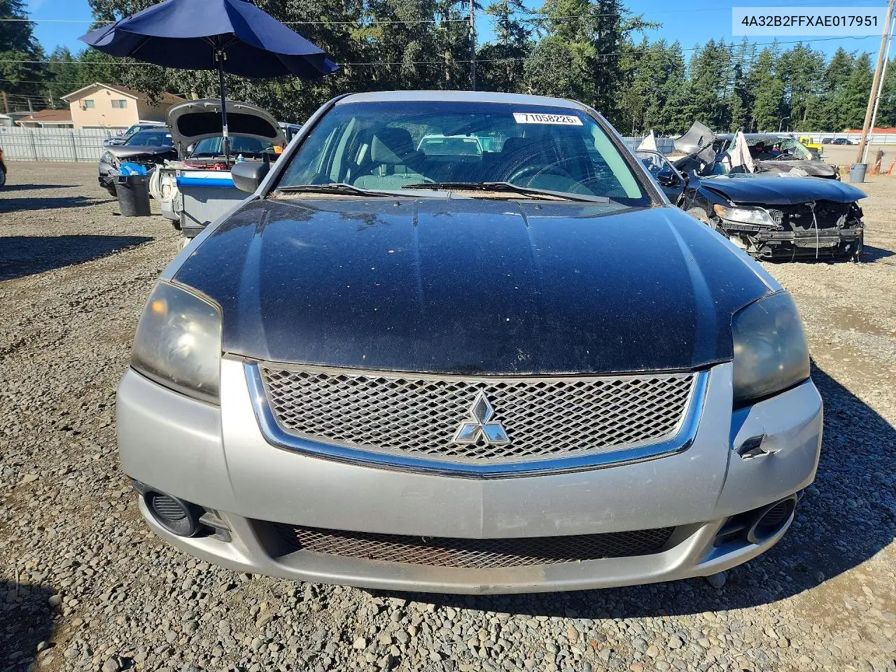 2010 MITSUBISHI GALANT VIN 4A32B2FFXAE017951 — фото 5