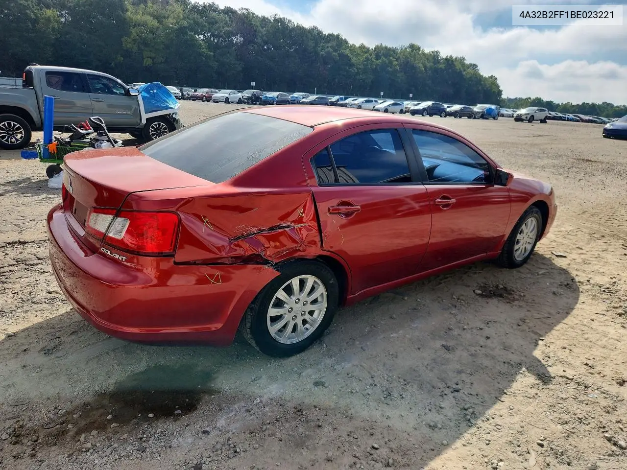 2011 MITSUBISHI GALANT VIN 4A32B2FF1BE023221 — фото 3