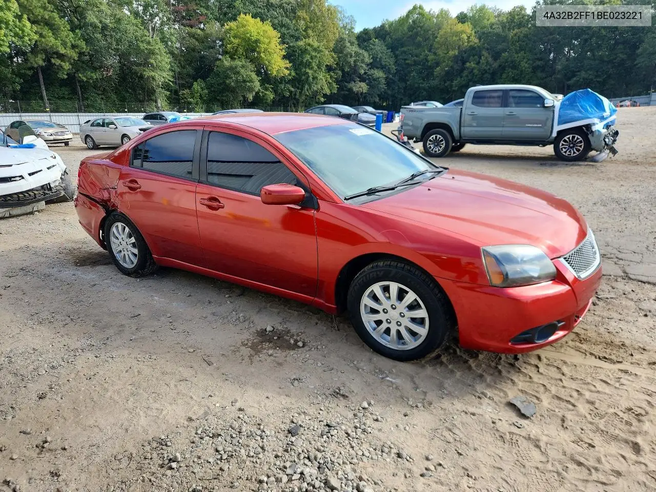2011 MITSUBISHI GALANT VIN 4A32B2FF1BE023221 — фото 4