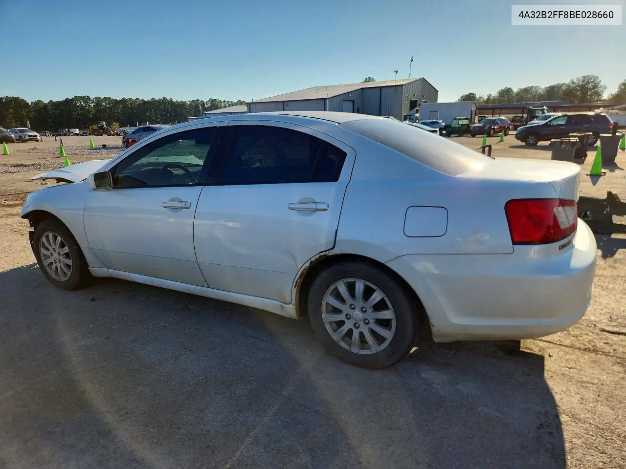 2011 MITSUBISHI GALANT VIN 4A32B2FF8BE028660 — фото 2