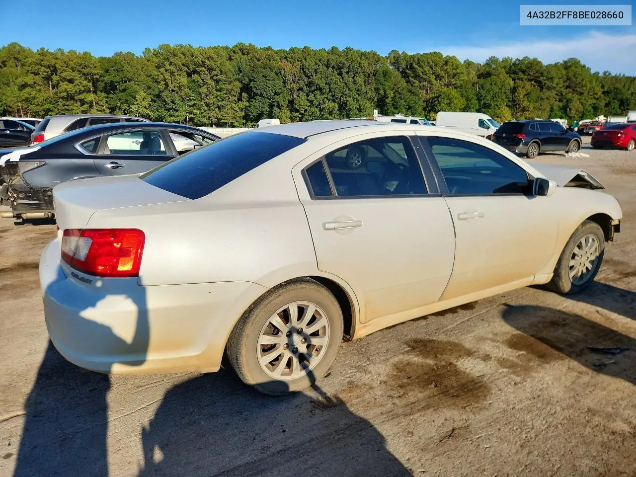 2011 MITSUBISHI GALANT VIN 4A32B2FF8BE028660 — фото 3