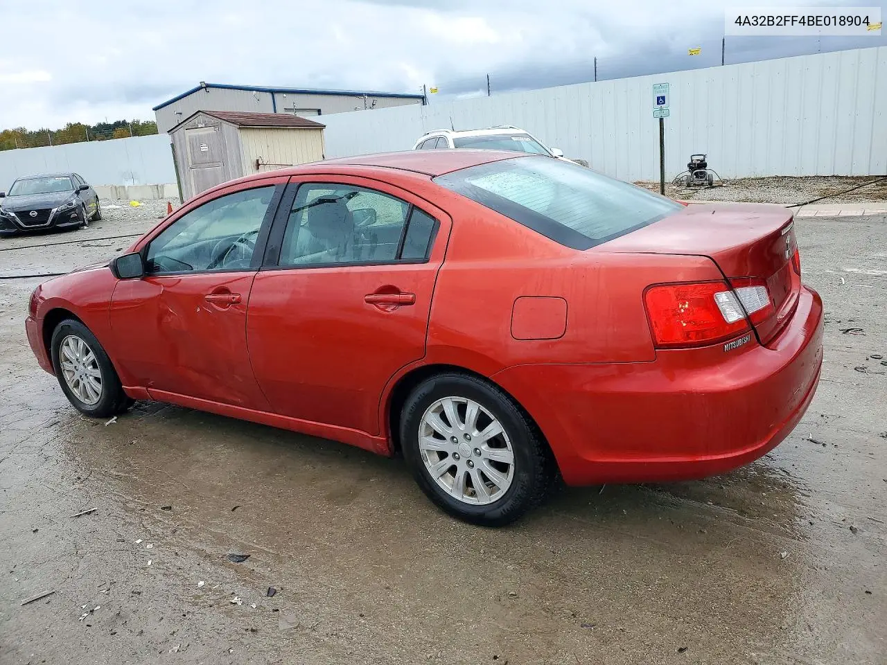 2011 MITSUBISHI GALANT VIN 4A32B2FF4BE018904 — фото 2