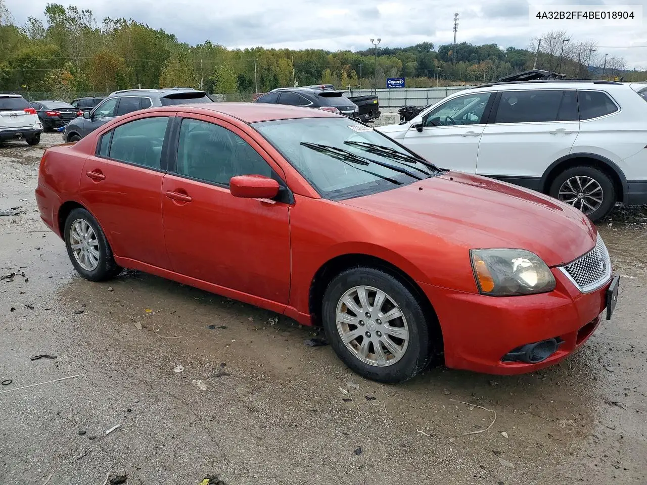 2011 MITSUBISHI GALANT VIN 4A32B2FF4BE018904 — фото 4