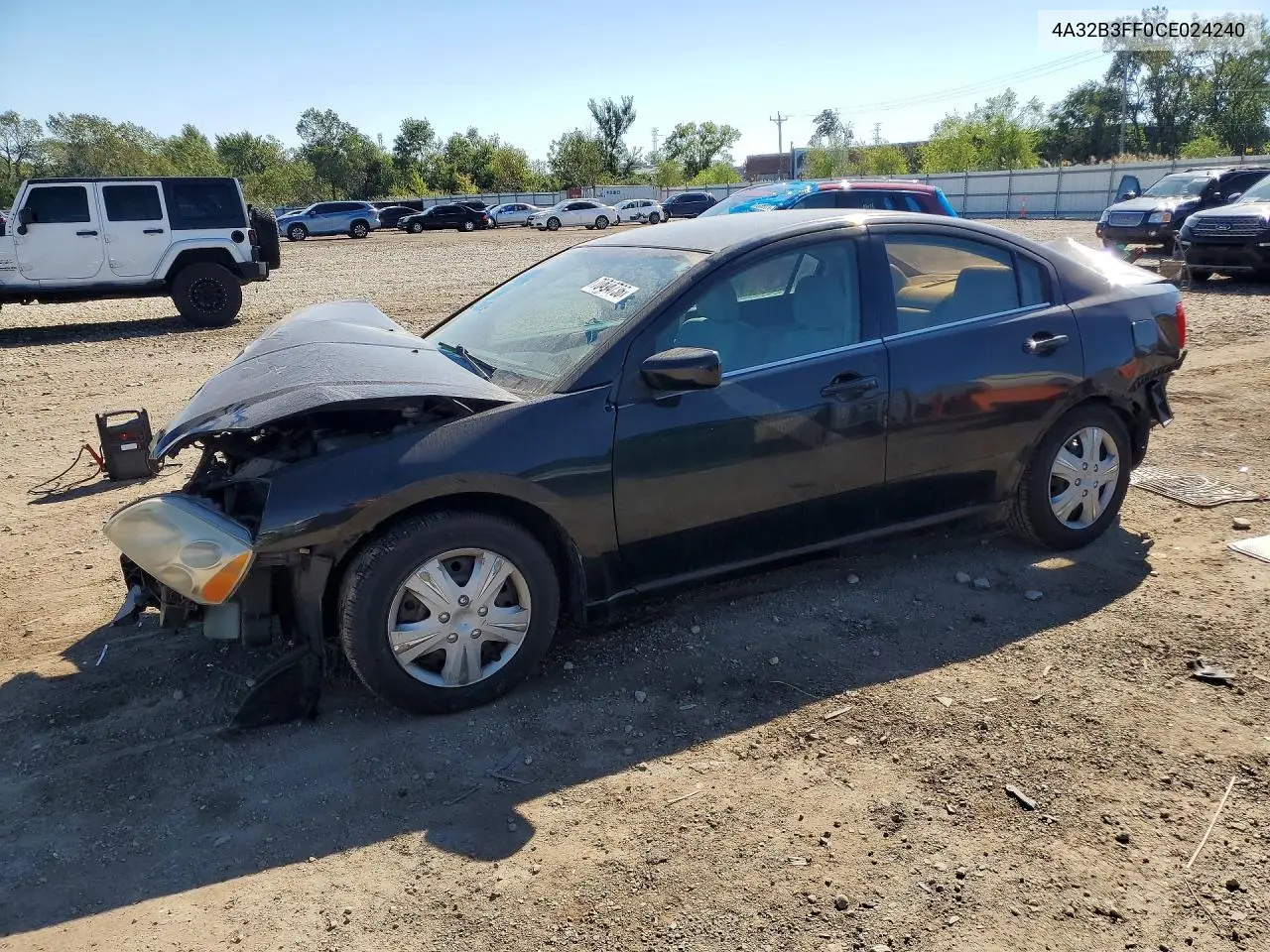 MITSUBISHI GALANT 2012, VIN 4A32B3FF0CE024240
