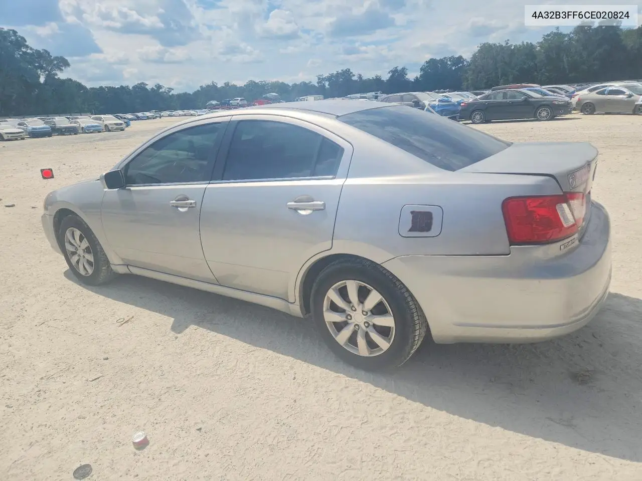 2012 MITSUBISHI GALANT VIN 4A32B3FF6CE020824 — фото 2