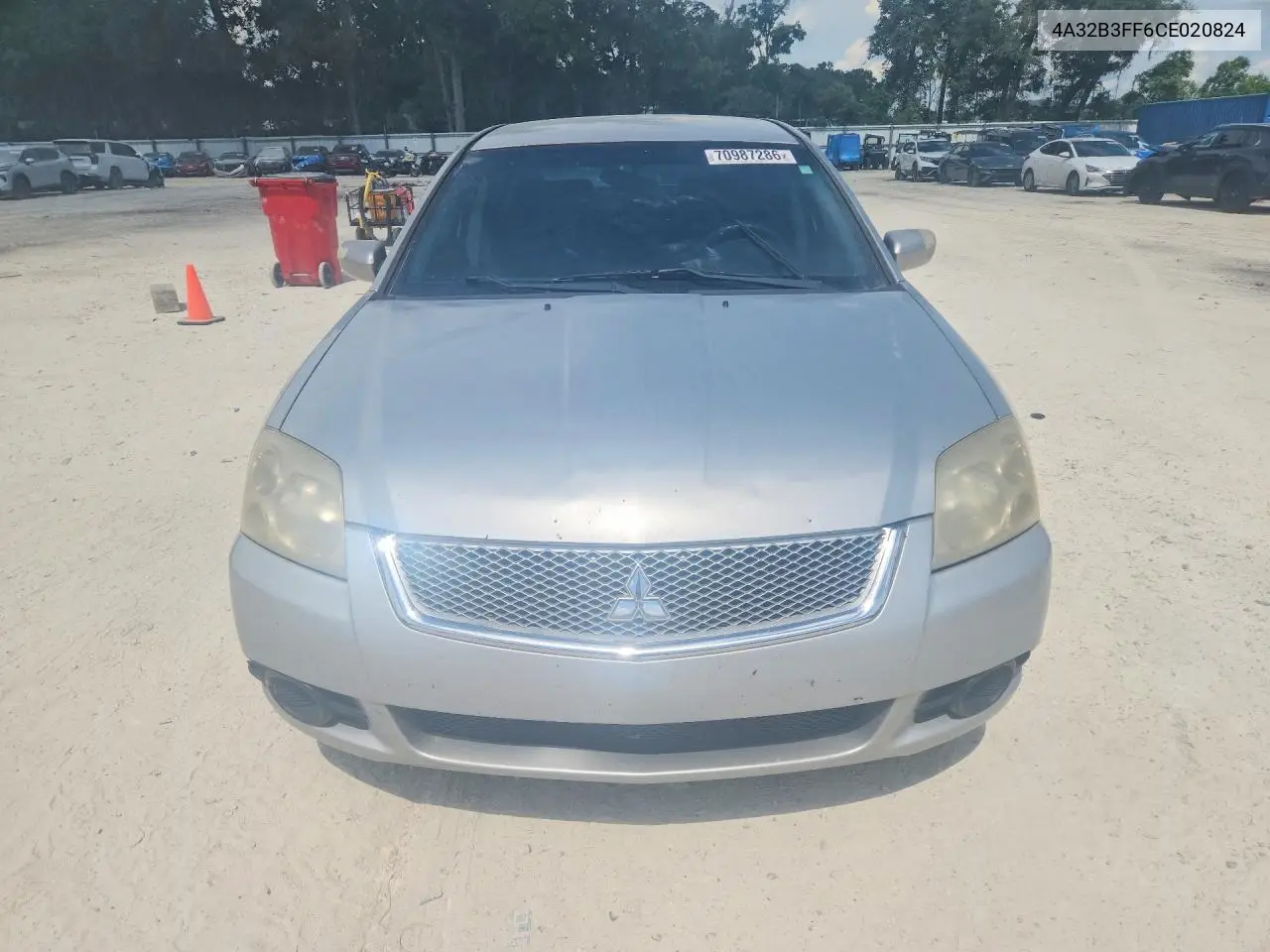 2012 MITSUBISHI GALANT VIN 4A32B3FF6CE020824 — фото 5