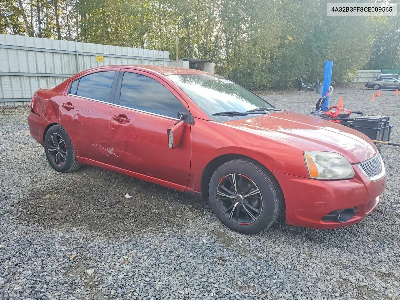 2012 MITSUBISHI GALANT VIN 4A32B3FF8CE009565 — фото 4